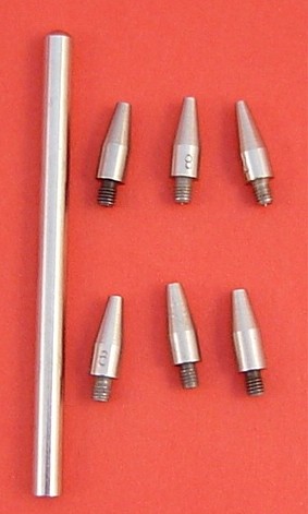 HAND SETTING TOOL SET ON ROUND PLATE