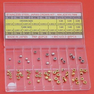 JAPAN MADE CROWN KIT FOR TAP SIZE 0.7MM - Click Image to Close