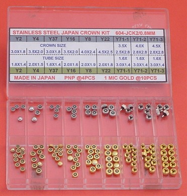 JAPAN MADE CROWN KIT FOR TAP SIZE 0.8MM - Click Image to Close