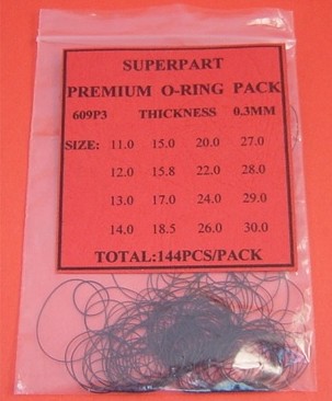 GASKET (O-RING) ASSORTMENT FOR CASE BACK - Click Image to Close