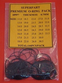 ALL 0.7MM POPULAR O-RING IN ONE PACK