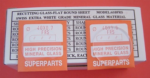 FLAT ROUND GLASS SHEET FOR RECUTTING