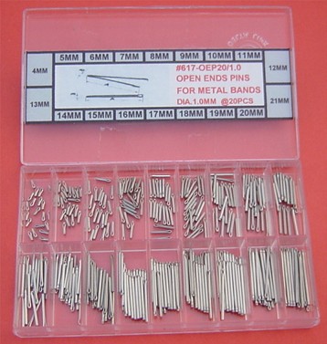 DIA. 0.9MM STAINLESS STEEL OPEN END PINS KIT 360PCS