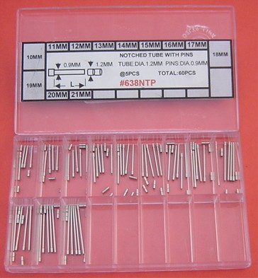 NOTCHED TUBE WITH PINS IN STANDARD BOX - Click Image to Close
