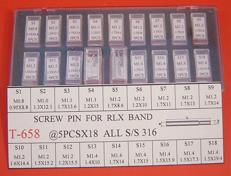 SCREW PIN FOR RLX BANDS - Click Image to Close