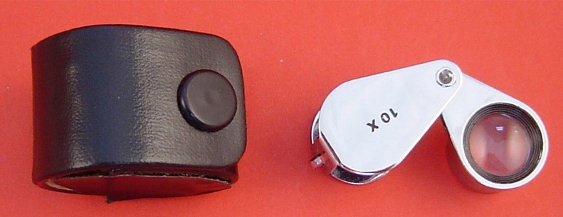 EYE LOUPE WITH LEATHER POUCH - Click Image to Close
