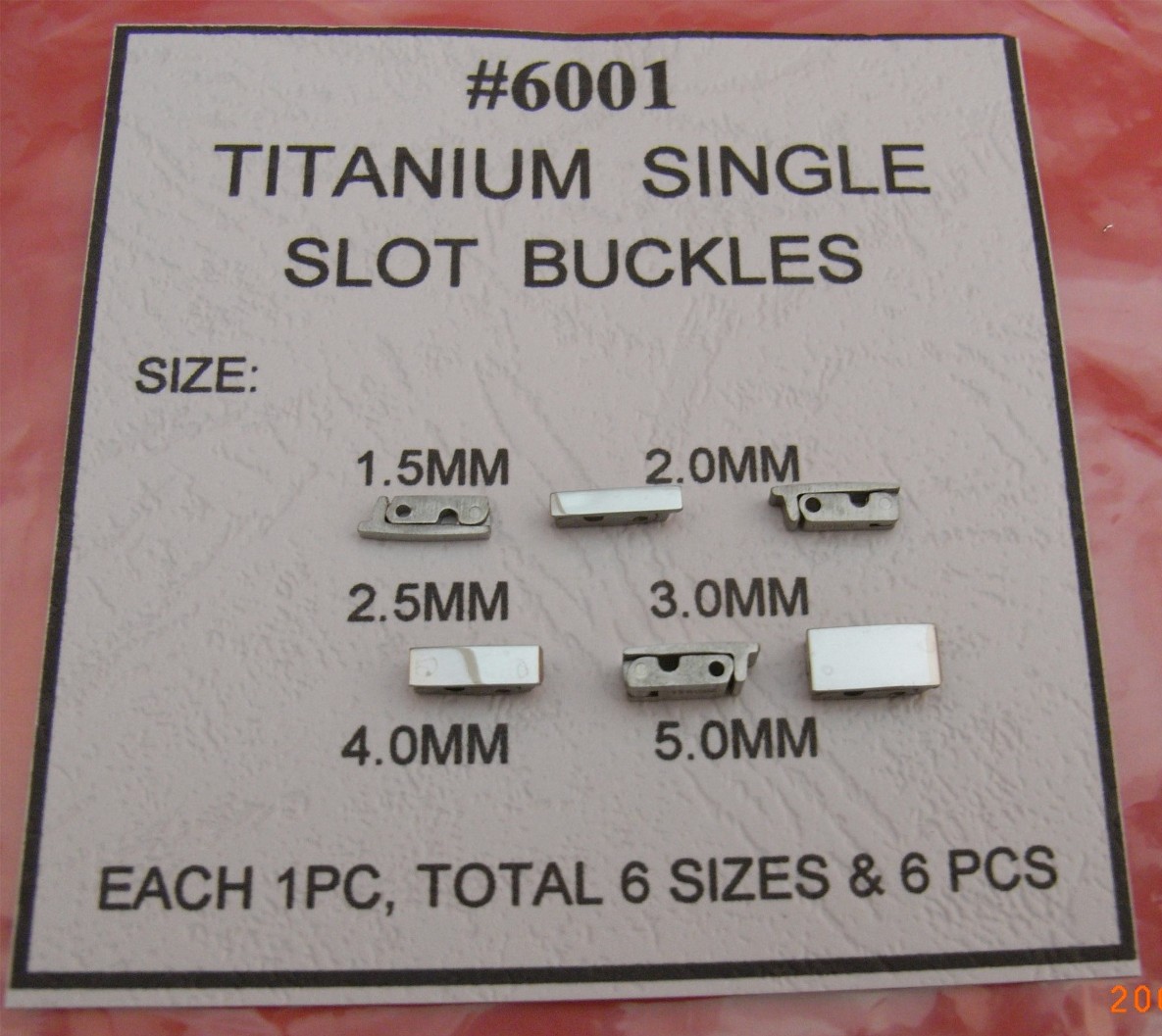 TITANIUM SINGLE SLOT BUCKLE PACK - Click Image to Close
