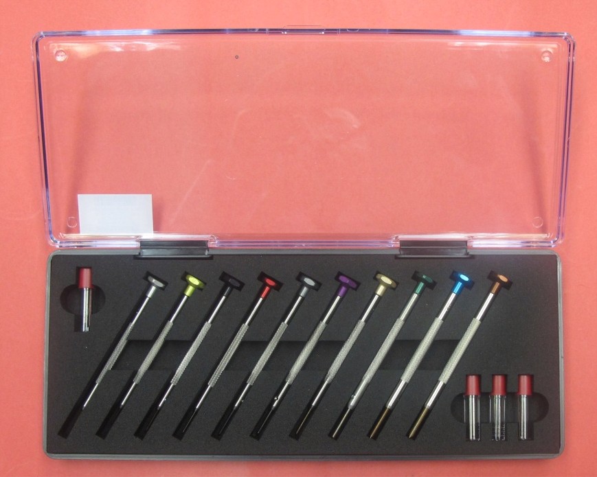 COMPLETED DRIVER SET OF STRAIGHT TIPS SCREW DRIVER - Click Image to Close